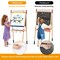 Costway All-in-One Wooden Kid&#x27;s Art Easel Height Adjustable Paper Roll